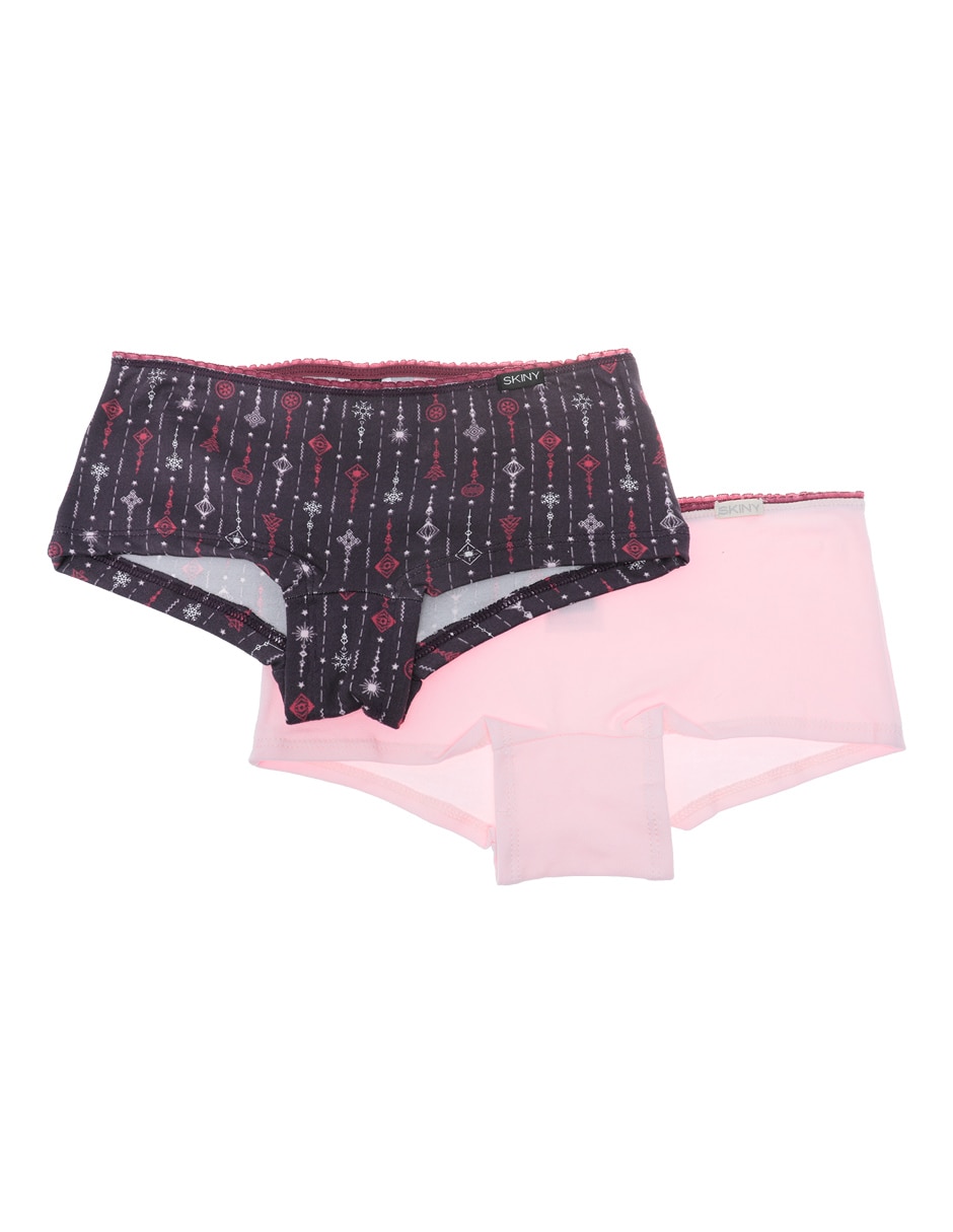 Set bóxer de algodón para niña Set bóxer de algodón para niña
