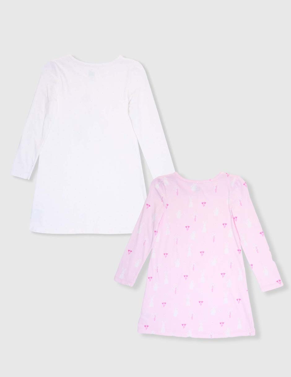 Set de camisón de algodón para niña 2