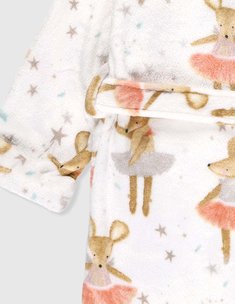 Bata de baño con gorro para niña 5