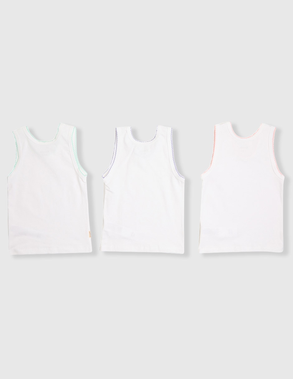 Set camiseta cuello redondo para niña 2