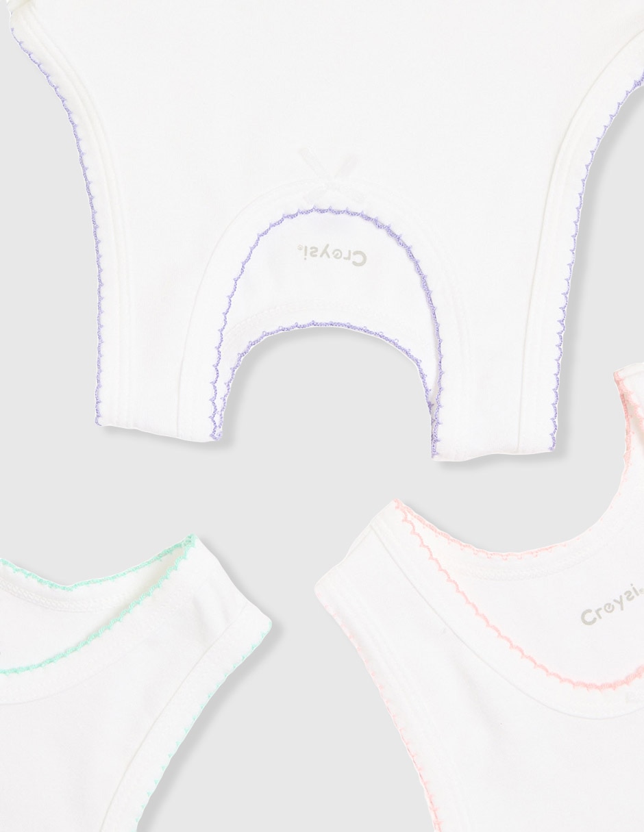 Set camiseta cuello redondo para niña 3
