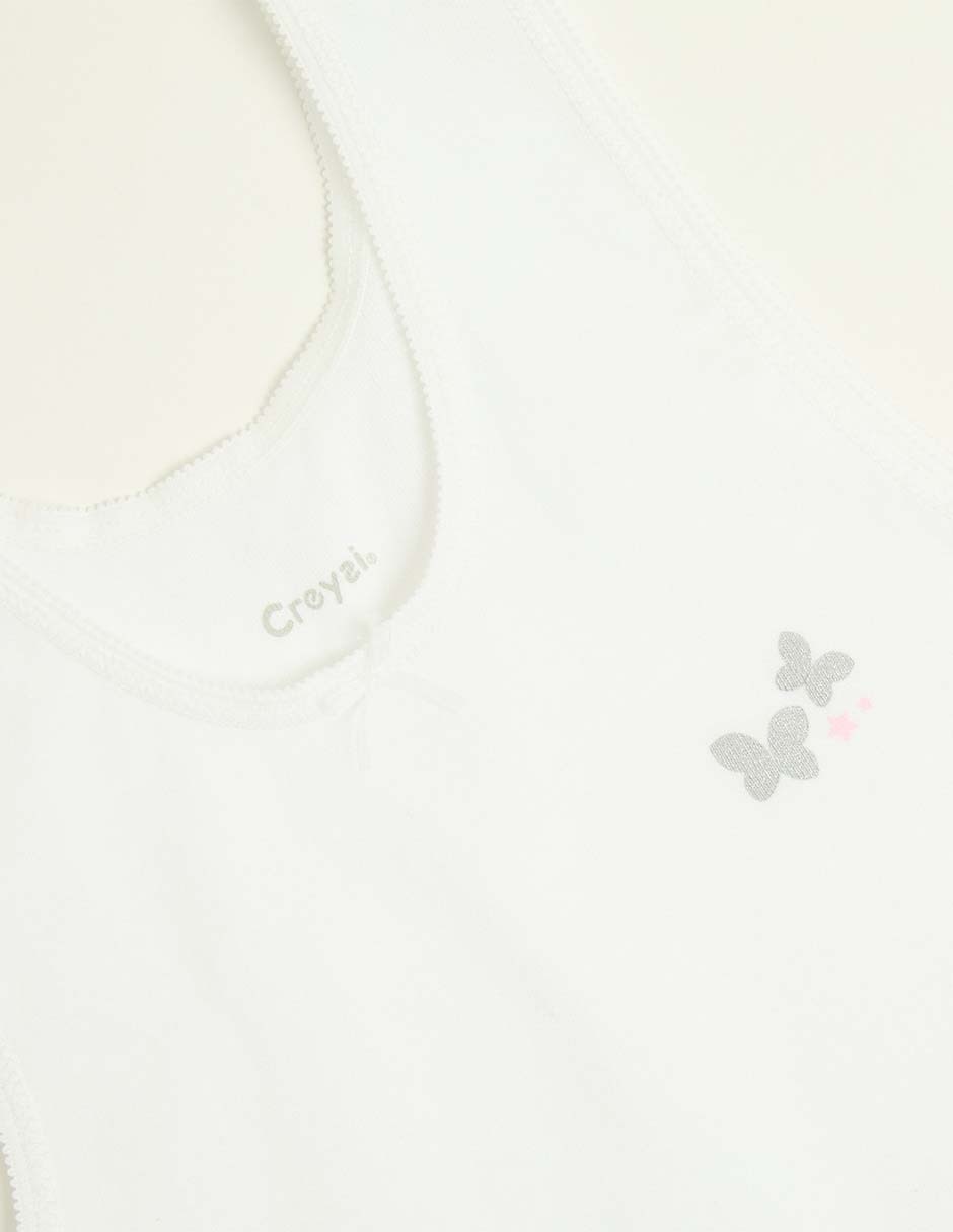 Set camiseta cuello redondo para niña 3