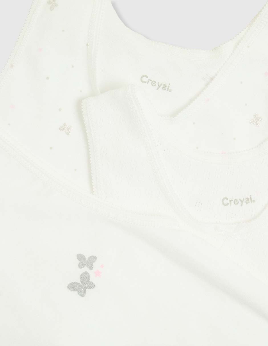 Set camiseta cuello redondo para niña 6