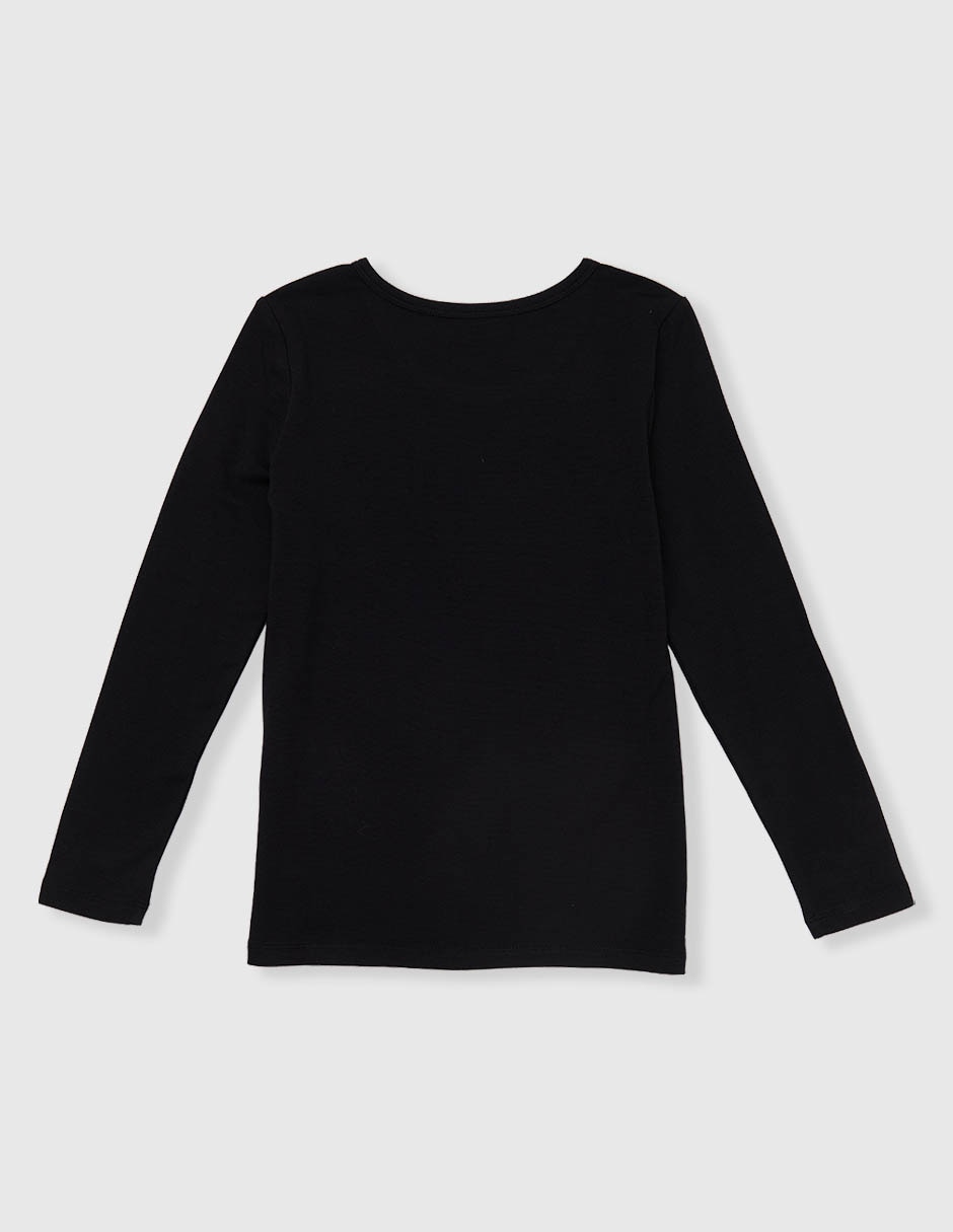 CAMISETA 365 ESSENTIAL POLIÉ, 6, NEGRO