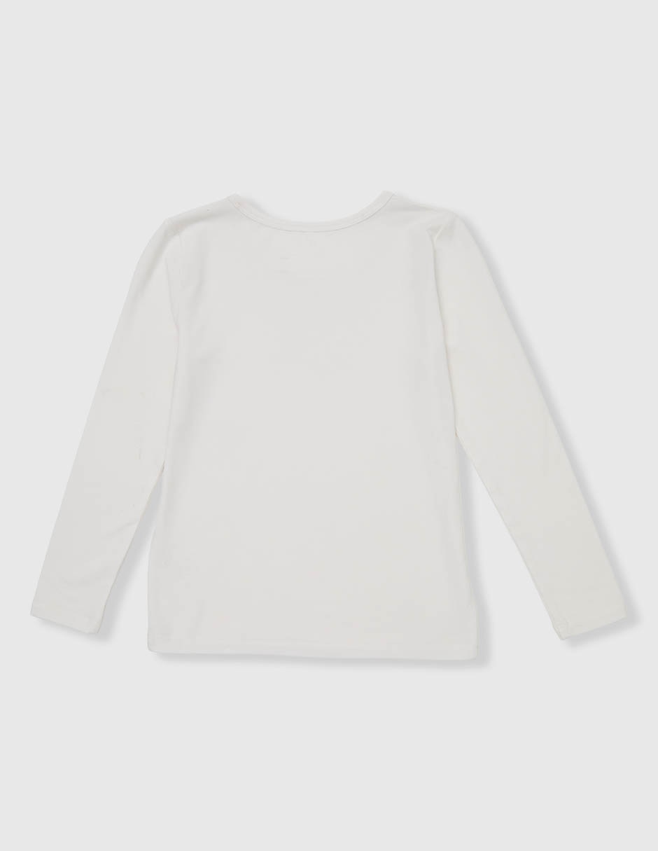 Camiseta cuello redondo para niña 2