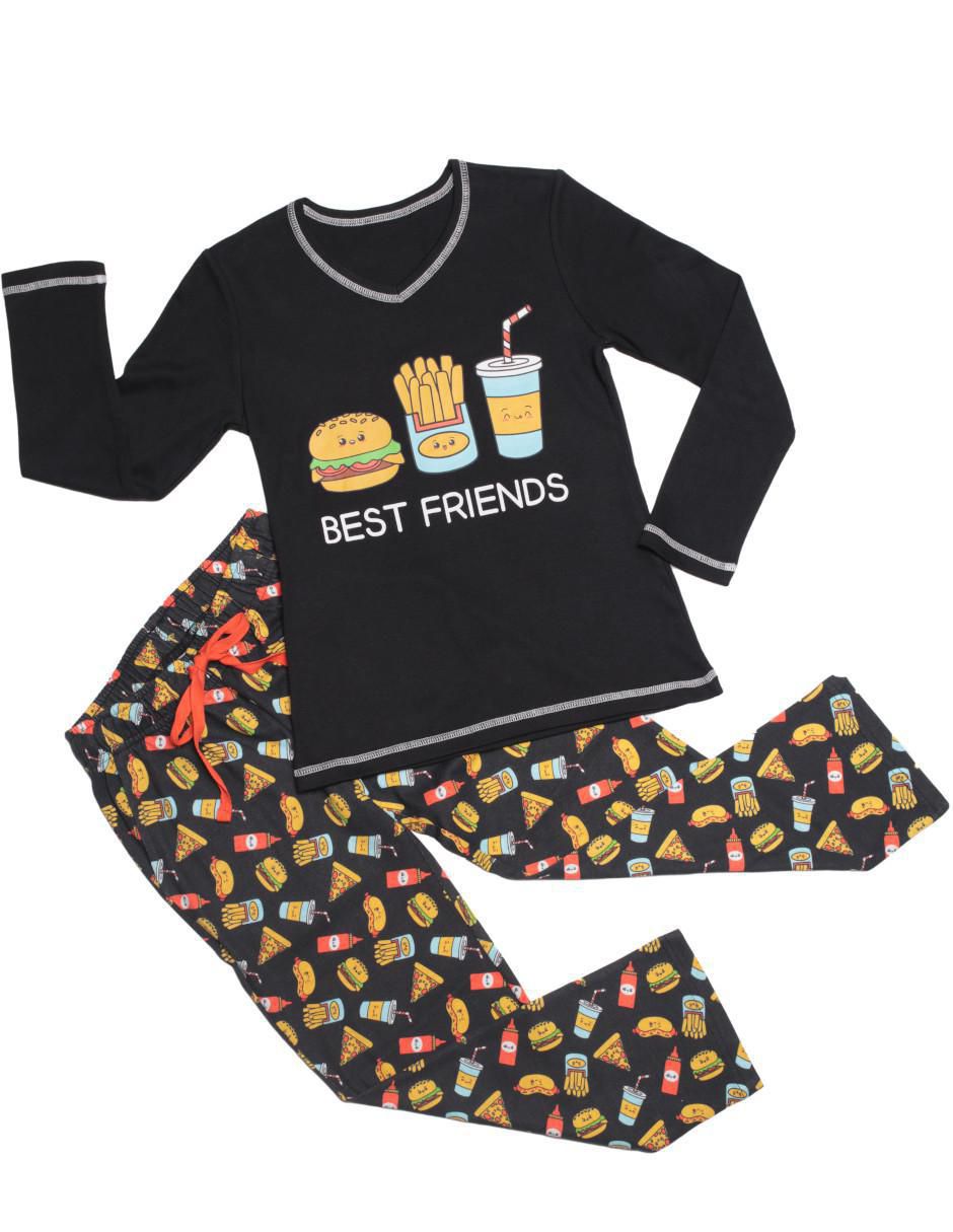 Conjunto pijama fast food para niña Conjunto pijama fast food para niña