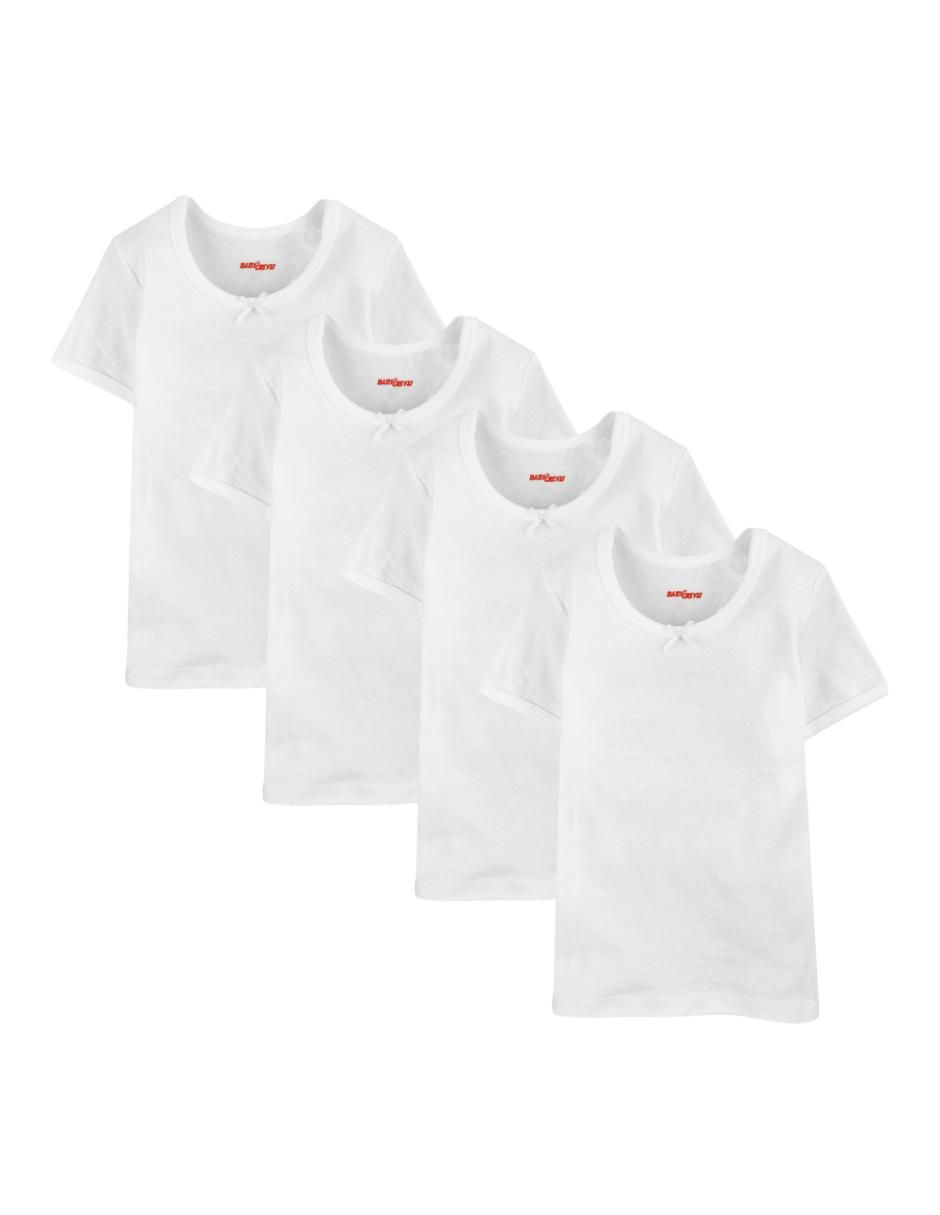 Set camiseta cuello redondo para niña