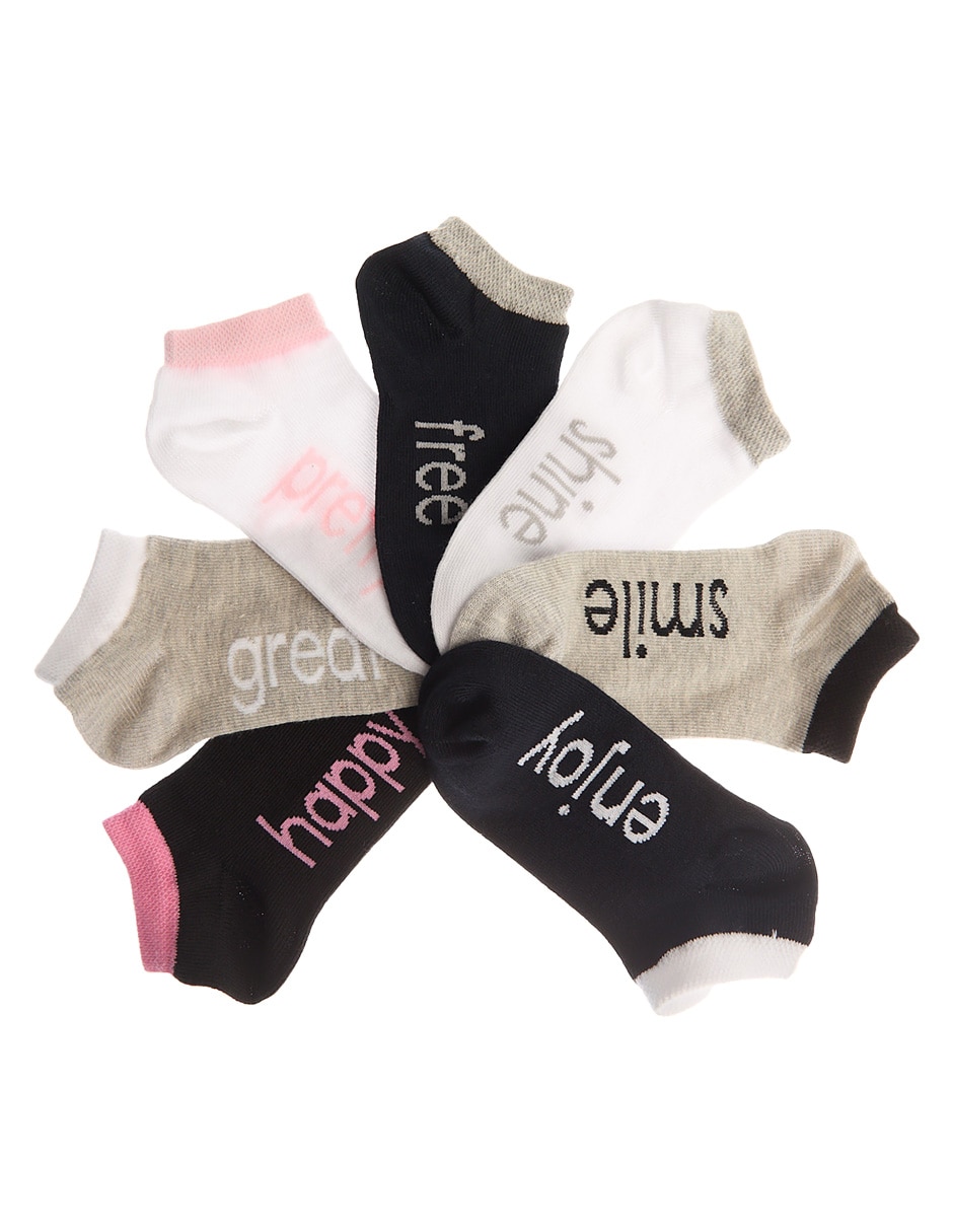 Set de tin de algodón para niña 7 pares