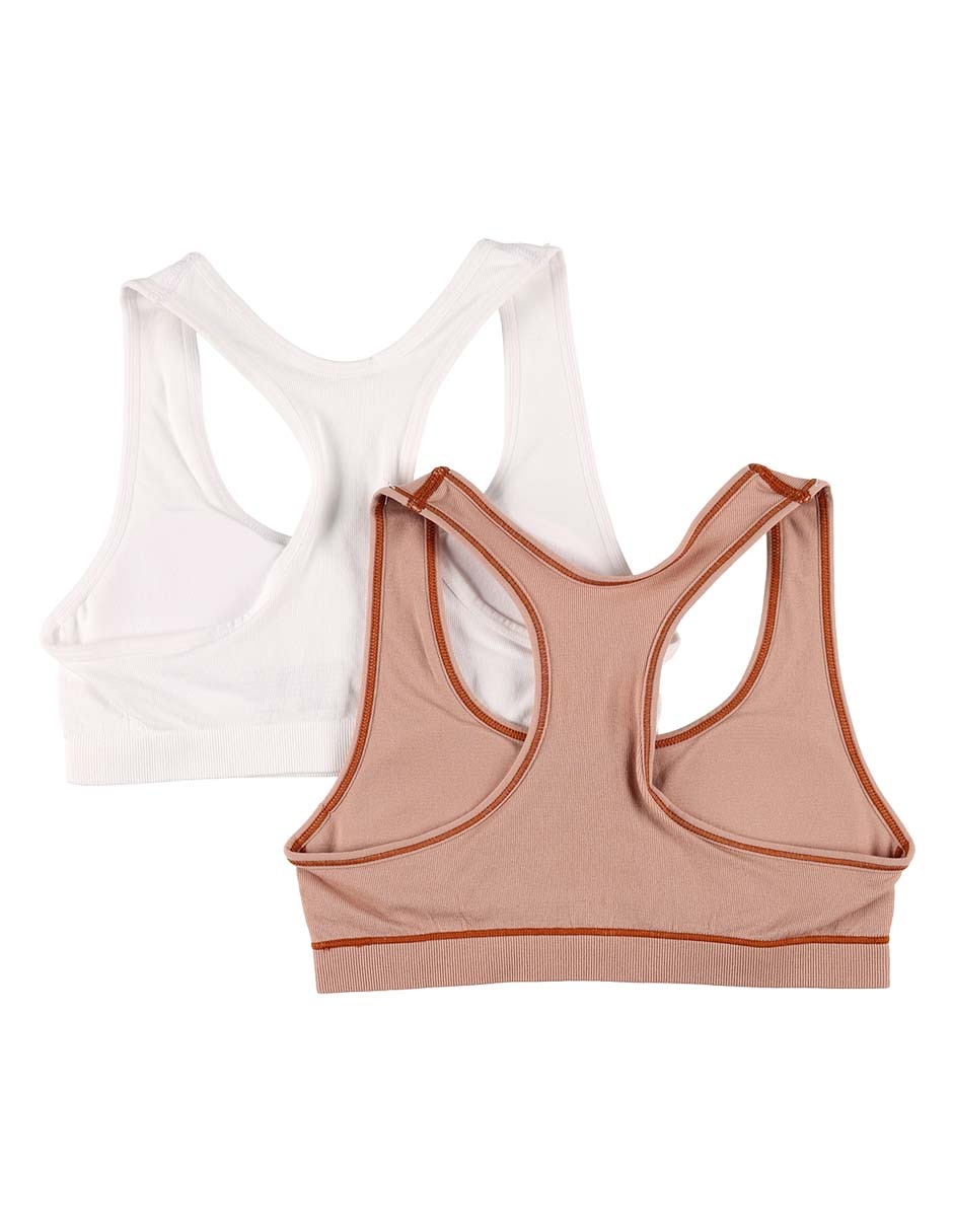 Set brassier deportivo con copa seamless para niña 2