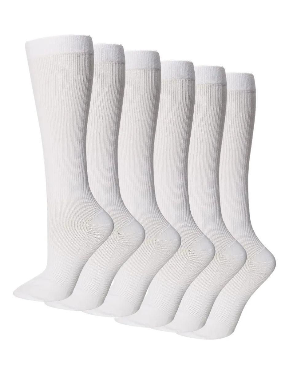 Set de calceta de algodón para niña 6 pares Set de calceta de algodón para niña 6 pares