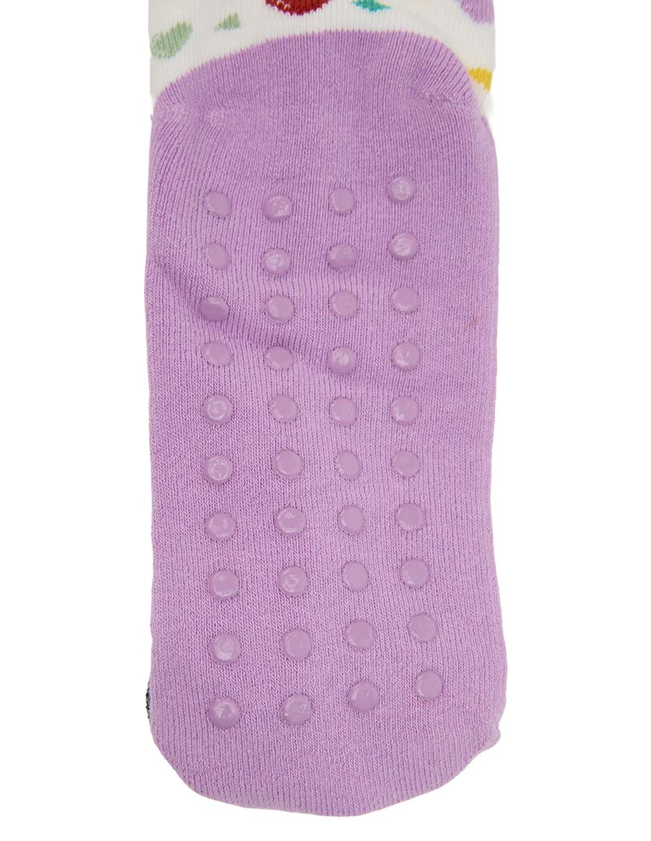 Calcetín antiderrapante Peanuts de algodón para niña 5