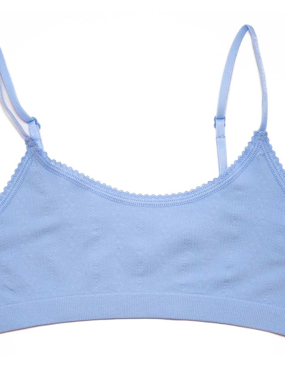 Set corpiño de algodón para niña 6