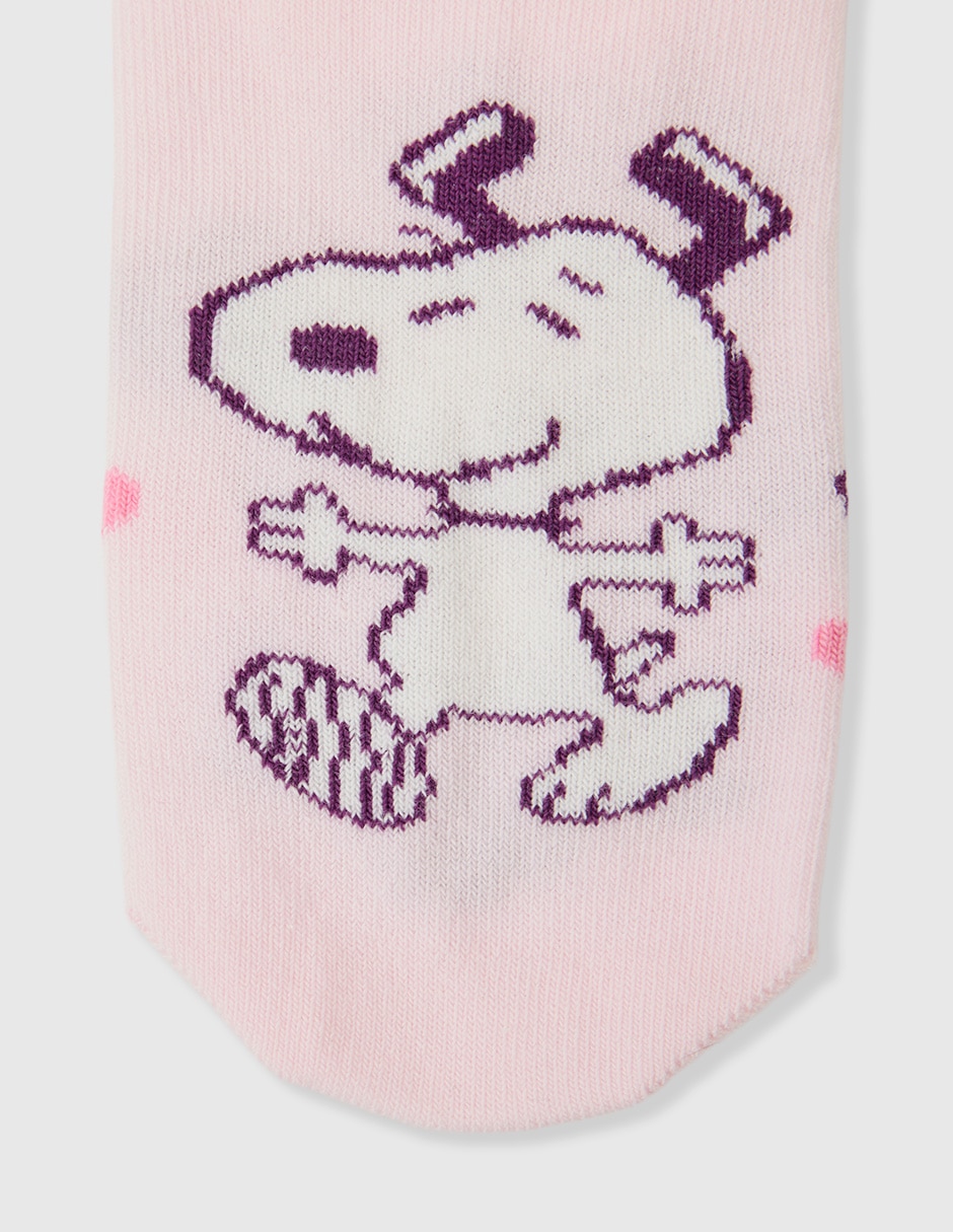 Set de tin Peanuts Snoopy y Woodstock de algodón para niña 2 pares 3