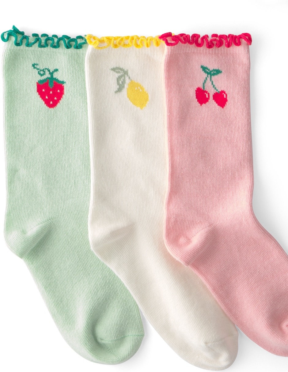 Set de calceta de algodón para niña 6 pares 2