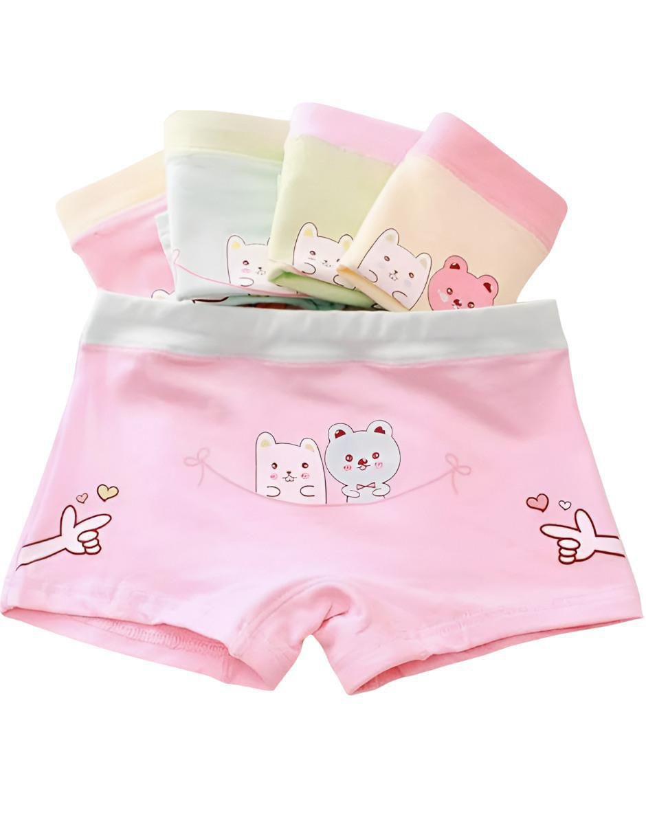Set bóxer de algodón para niña Set bóxer de algodón para niña
