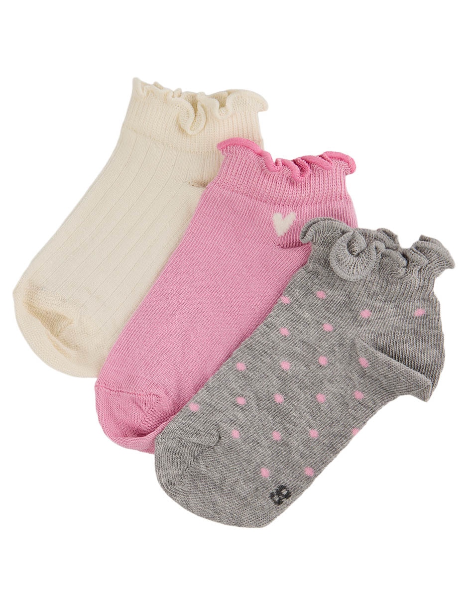 Set de tín de algodón para niña 3 pares