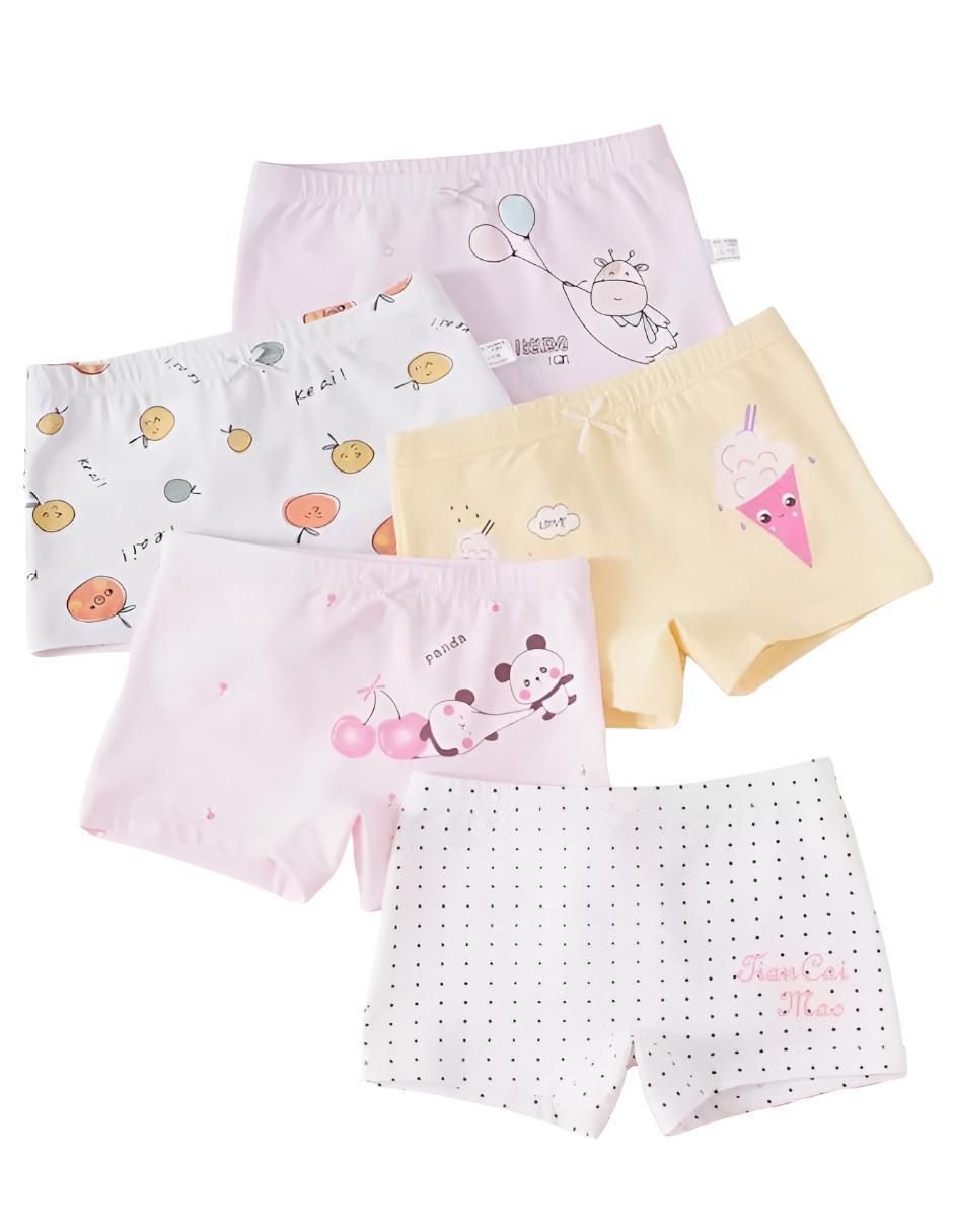 Set bóxer de algodón para niña Set bóxer de algodón para niña