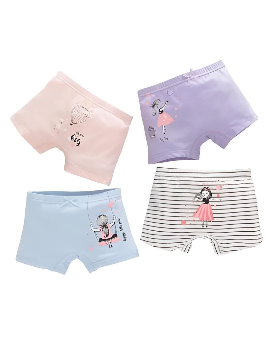Set bóxer de algodón para niña Set bóxer de algodón para niña