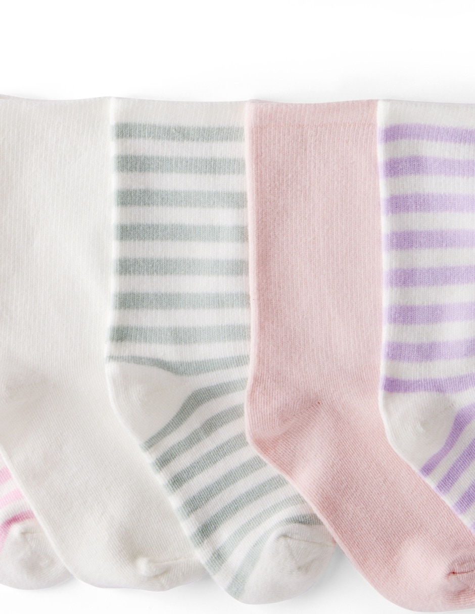 Set de calceta de algodón para niña 10 pares 2