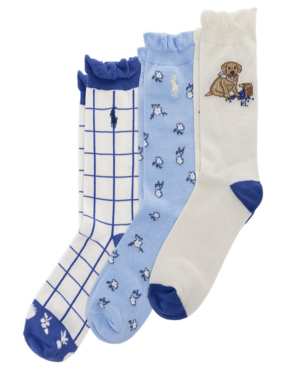 Set de calceta de algodón para niña 3 pares