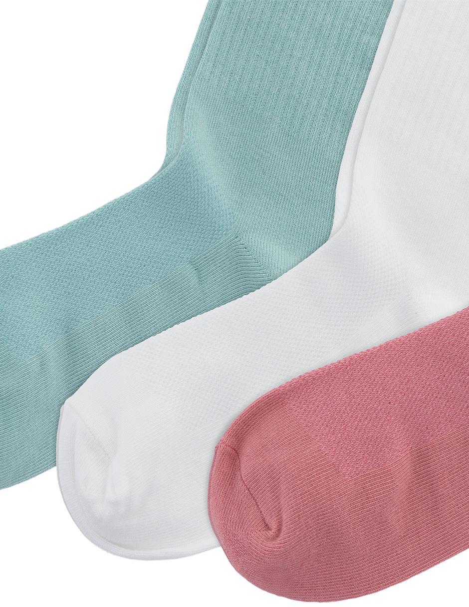 Set calceta de algodón para niña 3 pares 2