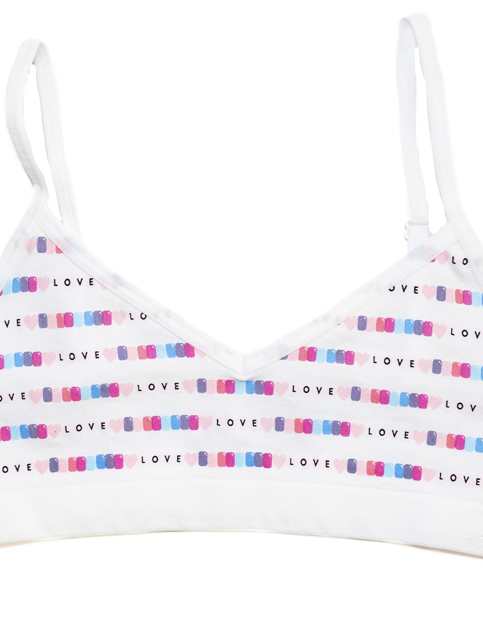 Set corpiño de nylon para niña 9